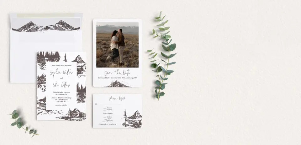 Front of Save the Date Card