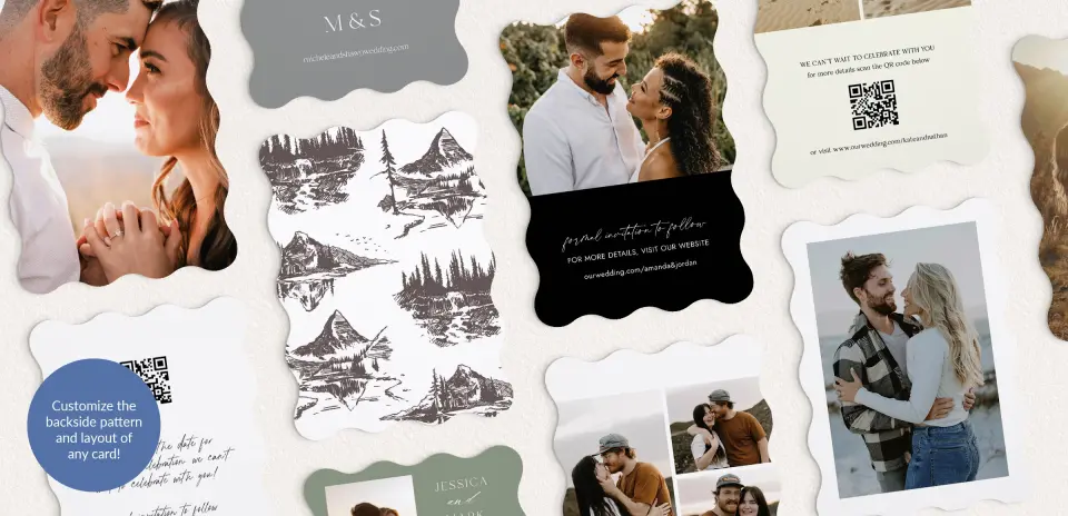 Back of Save the Date Card
