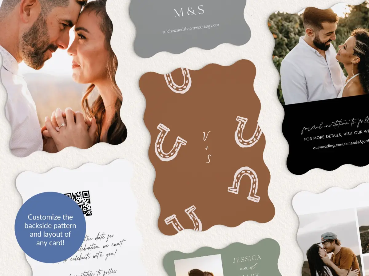 Back of Save the Date Card