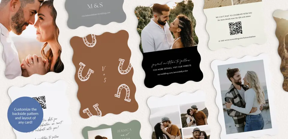Back of Save the Date Card