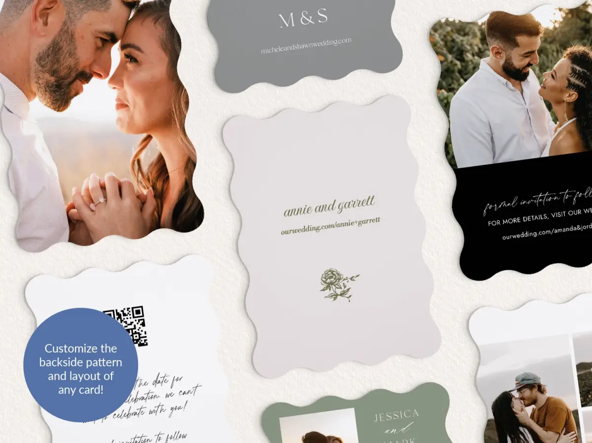Back of Save the Date Card