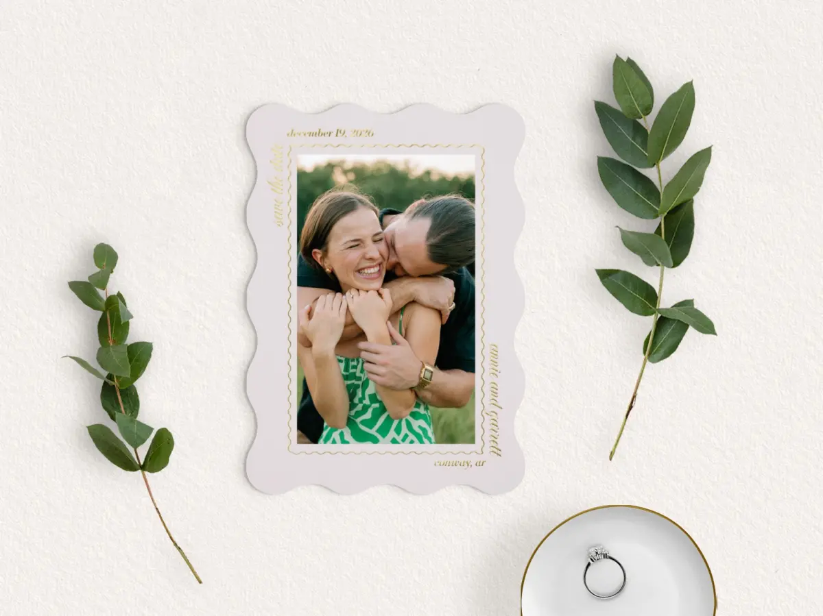 Save the Date Card with Optional Guest Addressing Service