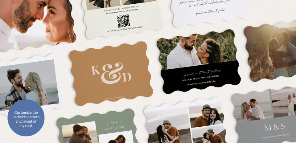Back of Save the Date Card
