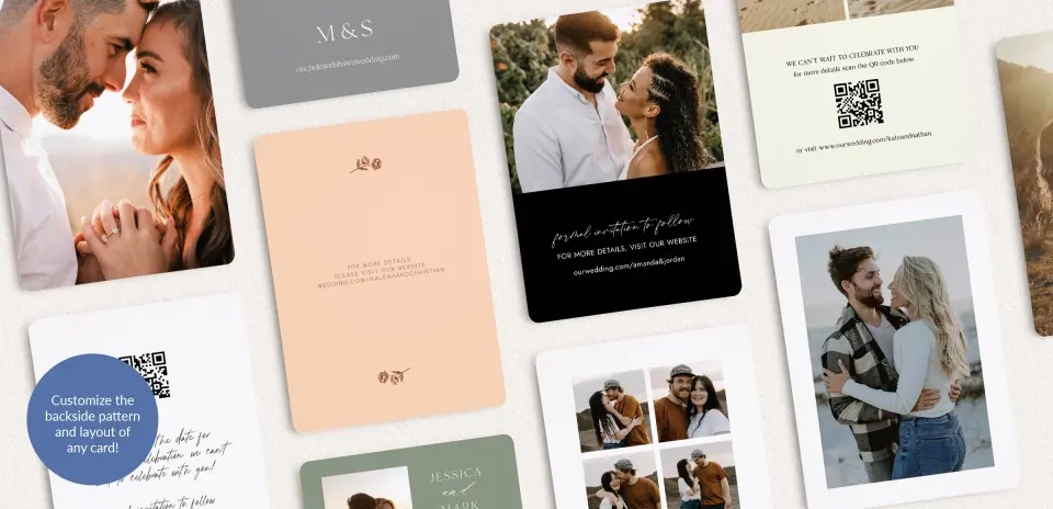 Back of Save the Date Card