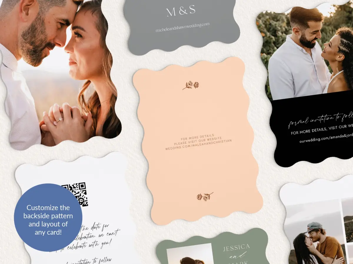 Back of Save the Date Card