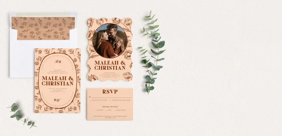 Front of Save the Date Card