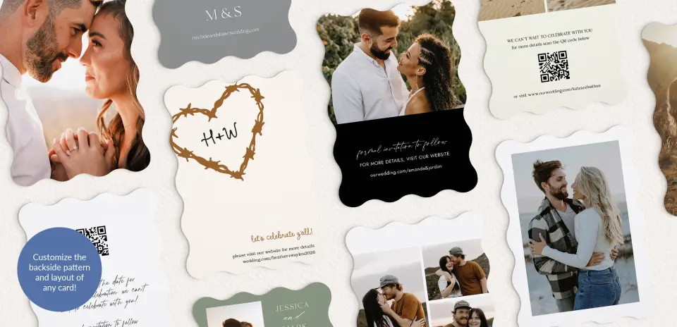 Back of Save the Date Card