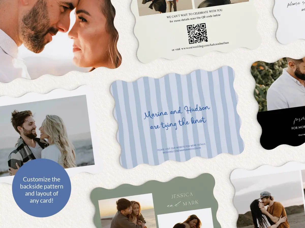 Back of Save the Date Card