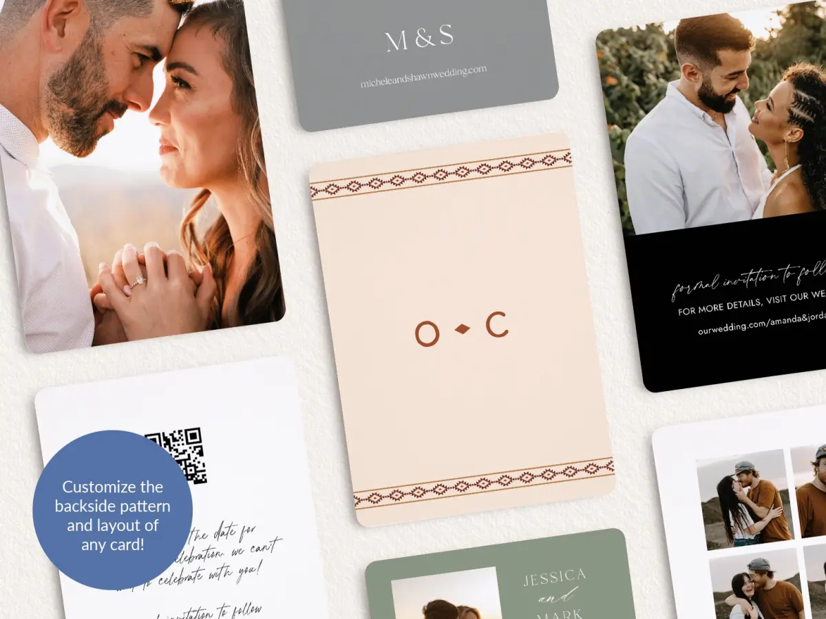 Back of Save the Date Card