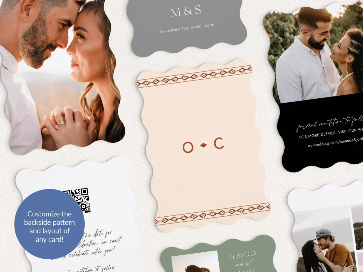 Back of Save the Date Card