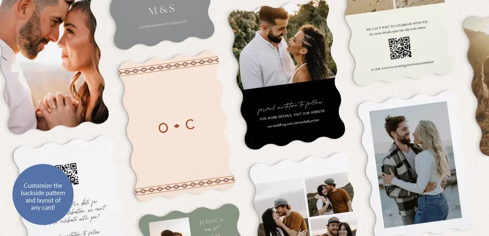Back of Save the Date Card
