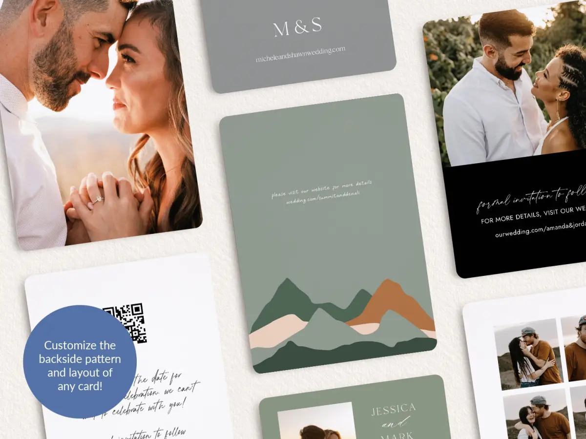 Back of Save the Date Card