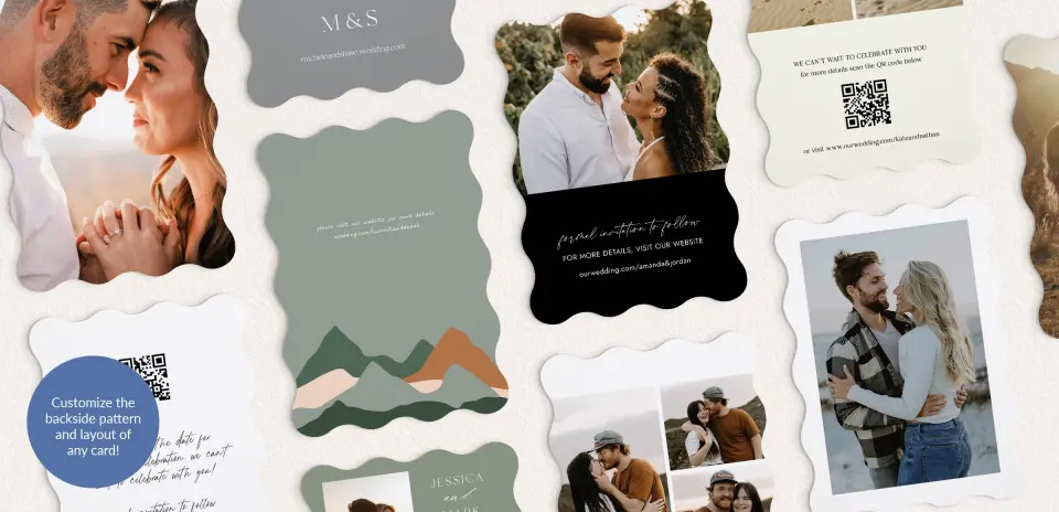 Back of Save the Date Card