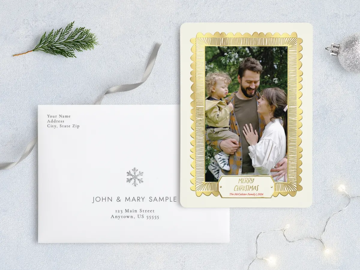 Front with Envelope Design