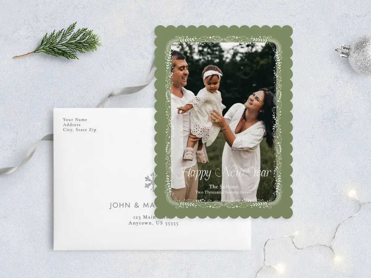 Front with Envelope Design
