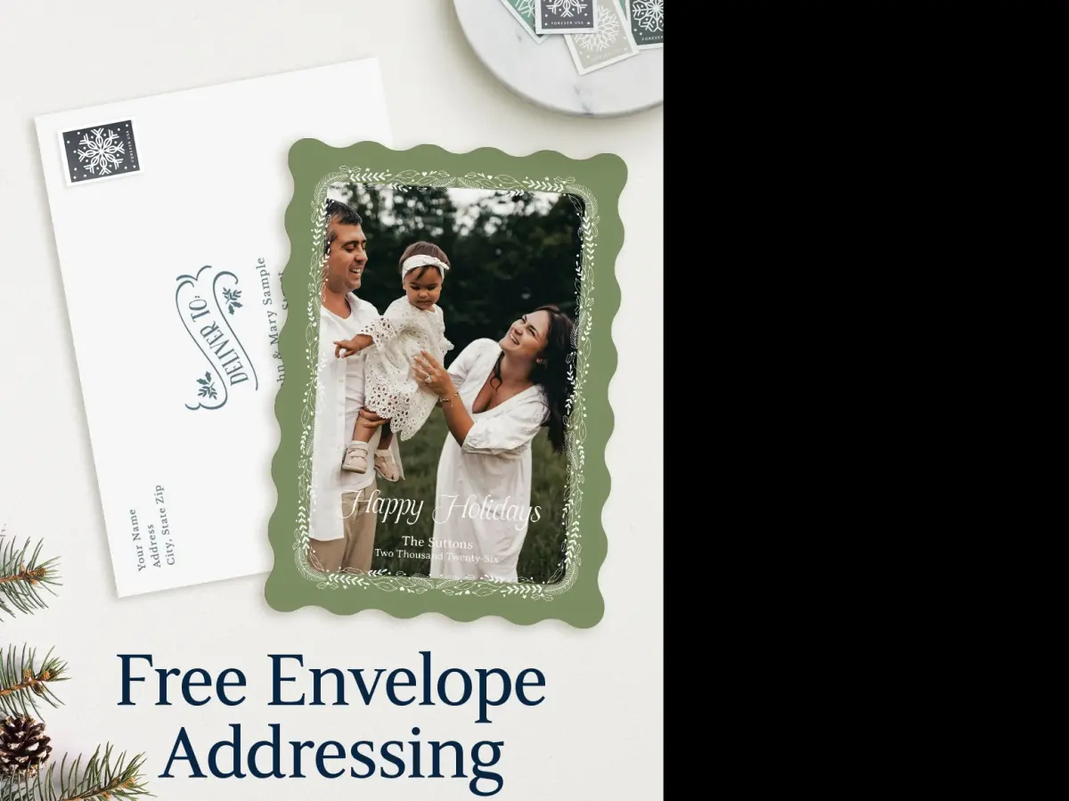Wavy Christmas Cards