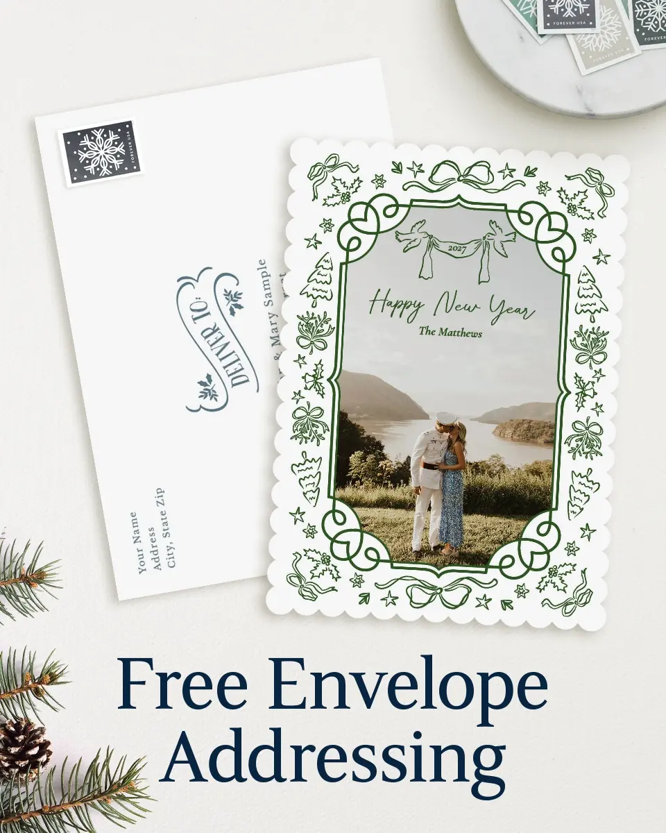 Scalloped Christmas Cards
