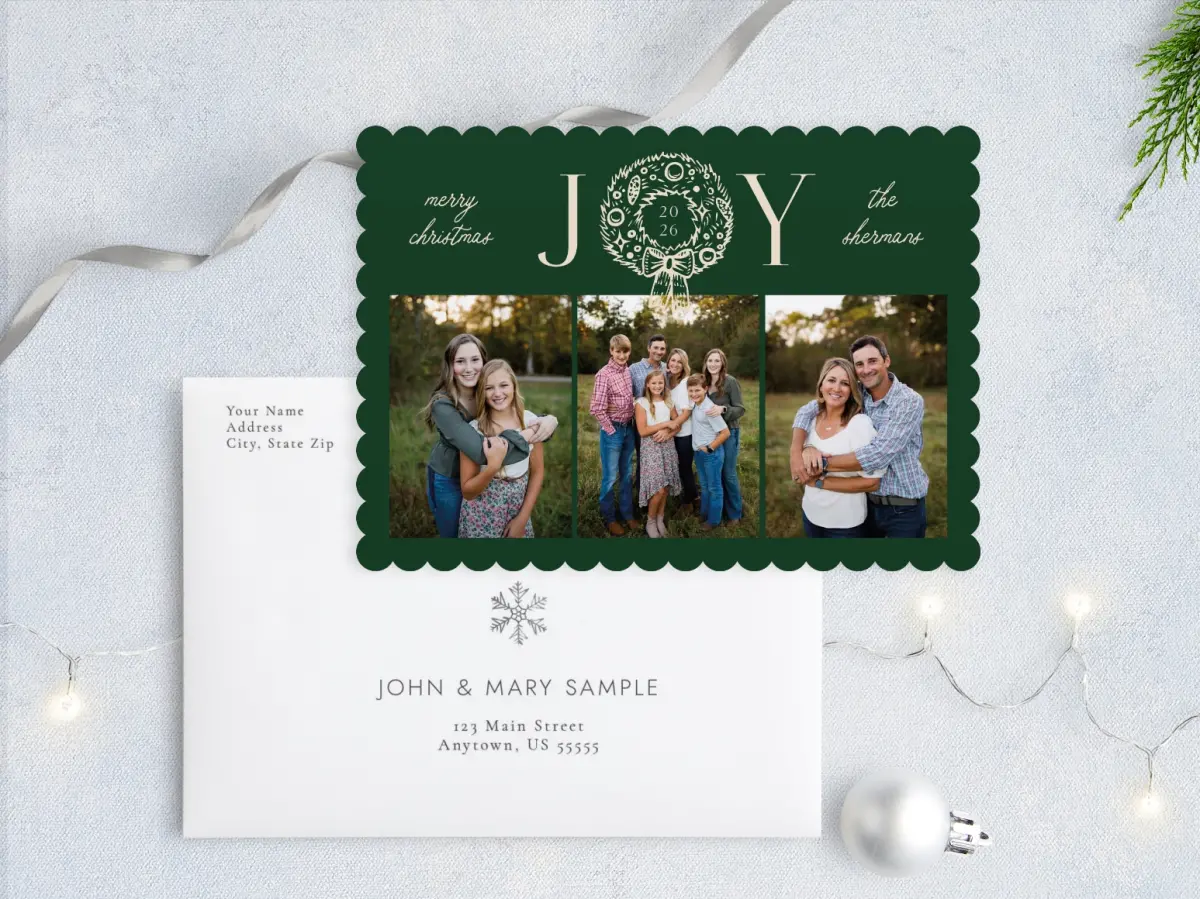 Front with Envelope Design