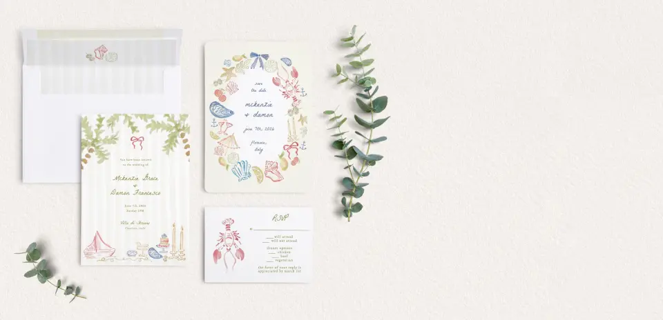 Front of Save the Date Card