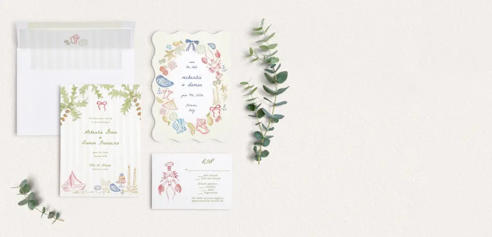 Front of Save the Date Card