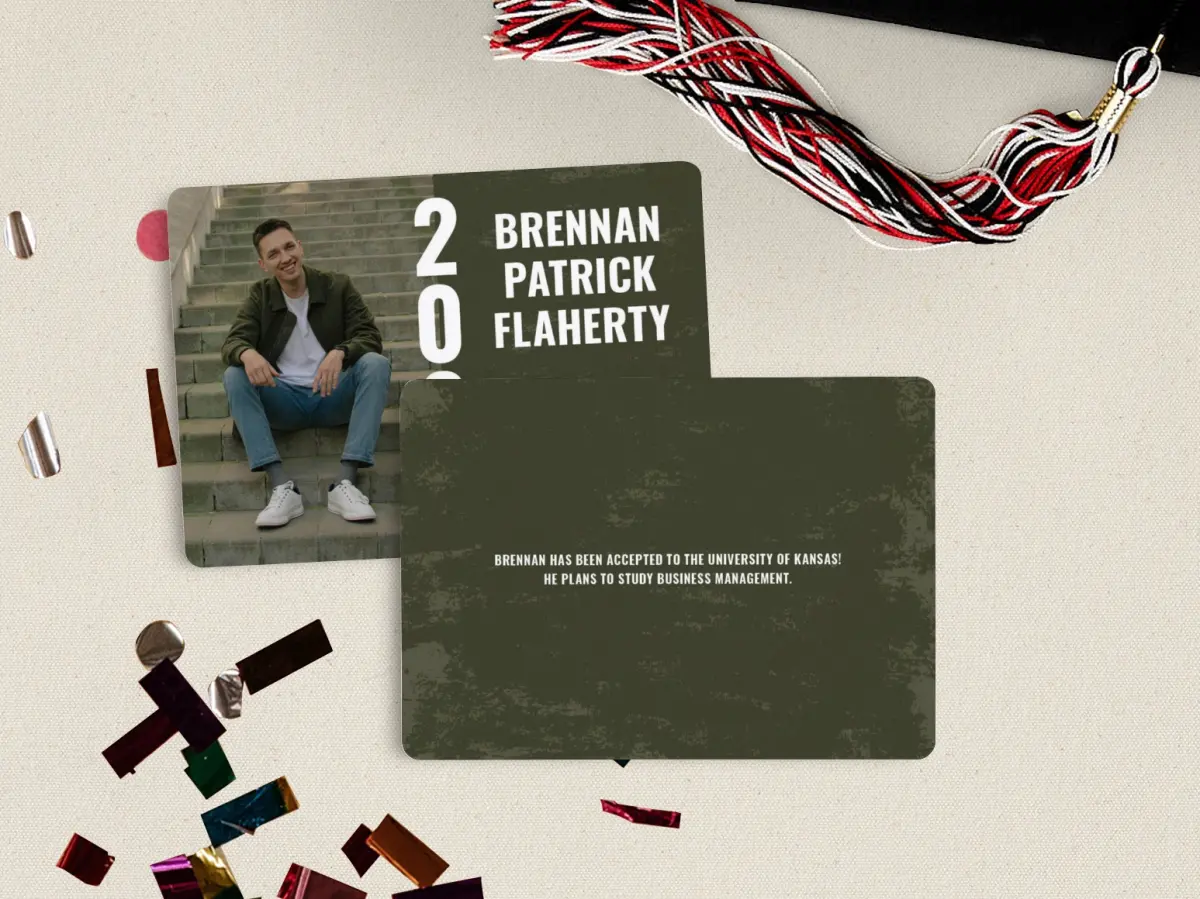 Grad Card Back