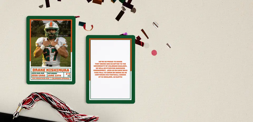 Grad Card Back