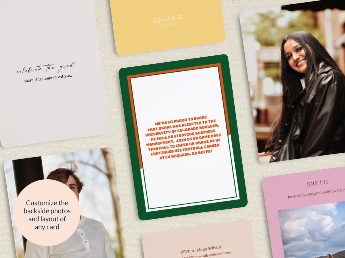 Grad Card Back
