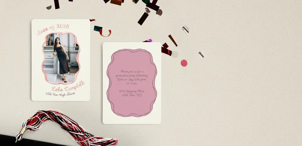 Grad Card Back