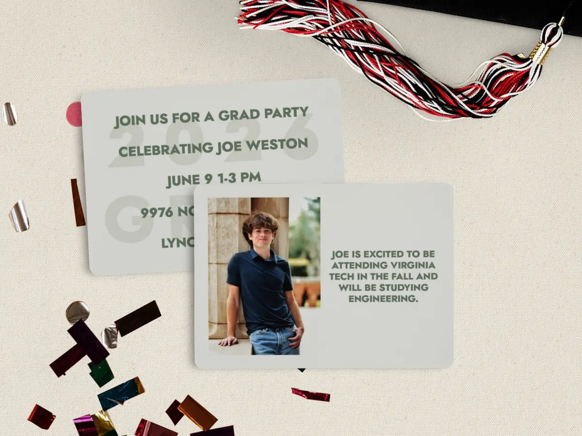 Grad Card Back