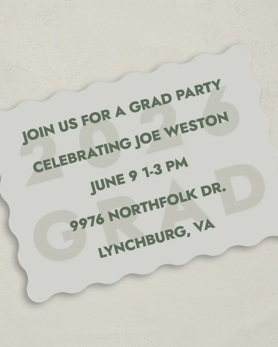 This is a 5" x 7" Graduation Announcement Card called Celebrating the Grad printed in full color on Premium Smooth paper