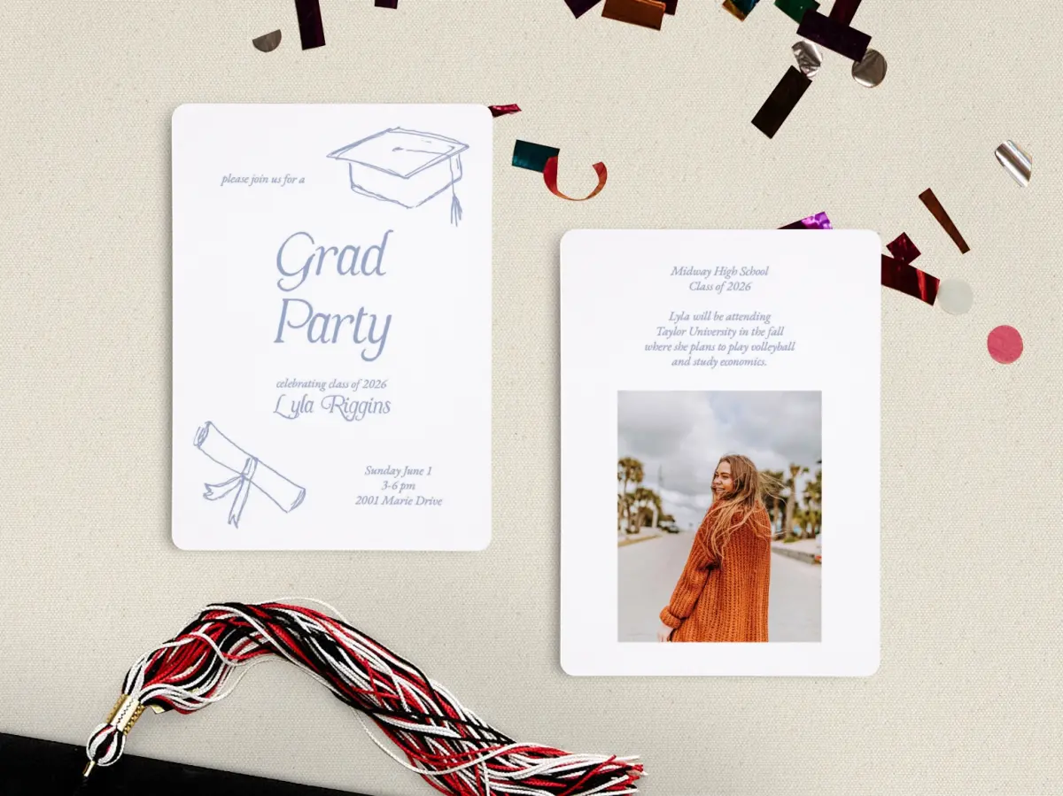 Grad Card Back