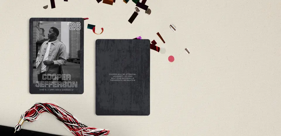 Grad Card Back