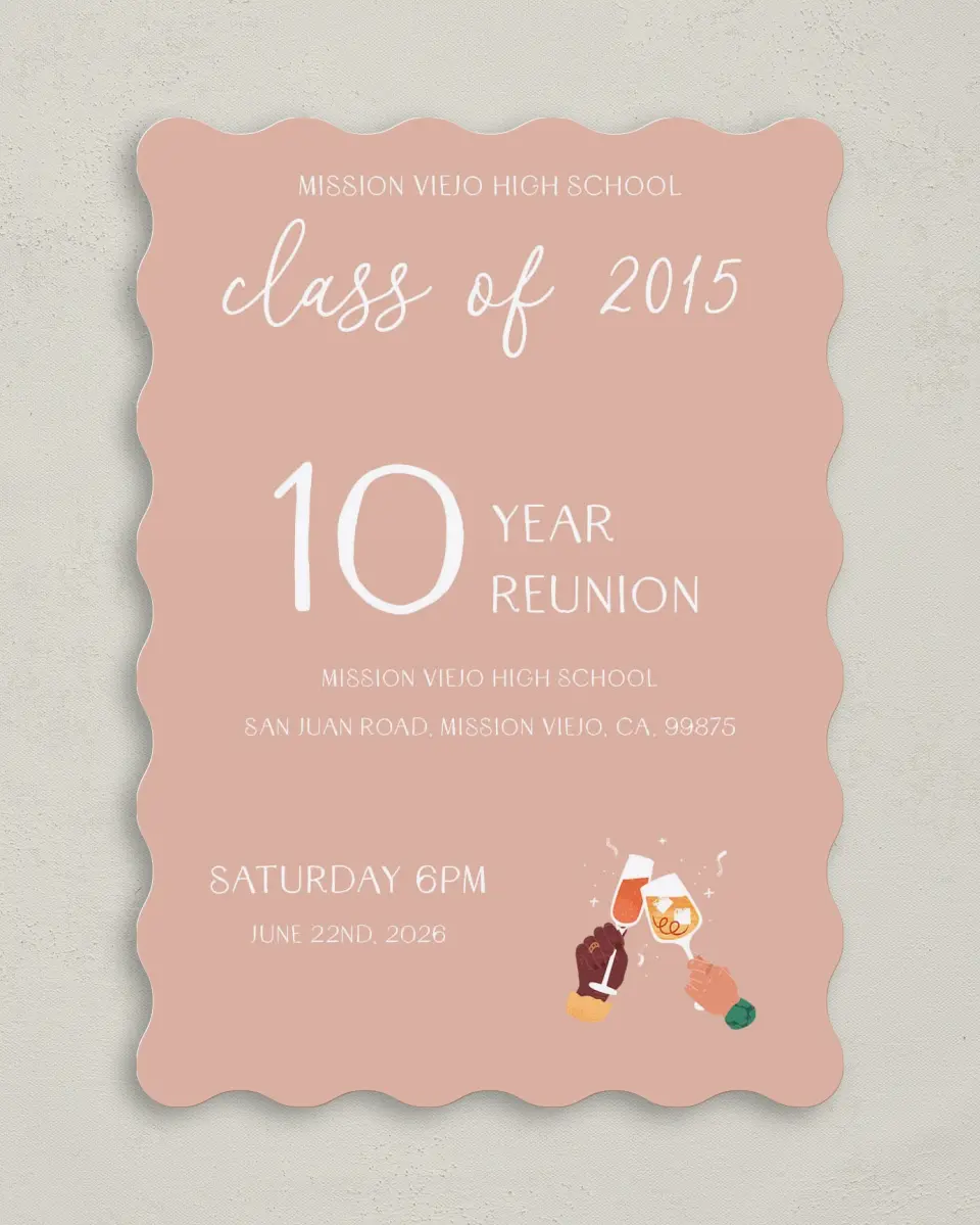 This is a 5" x 7" Class Reunion called Beautiful Belonging printed in full color on Premium Smooth paper