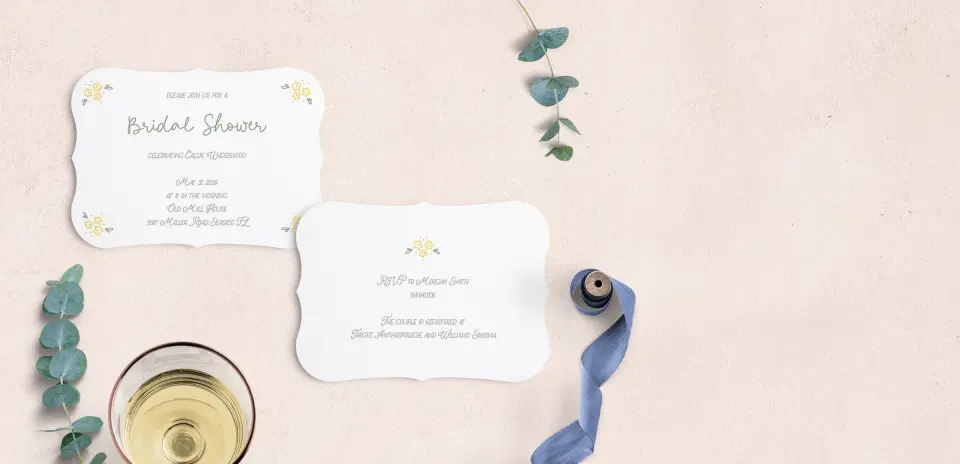 Save the Date Card with Optional Guest Addressing Service