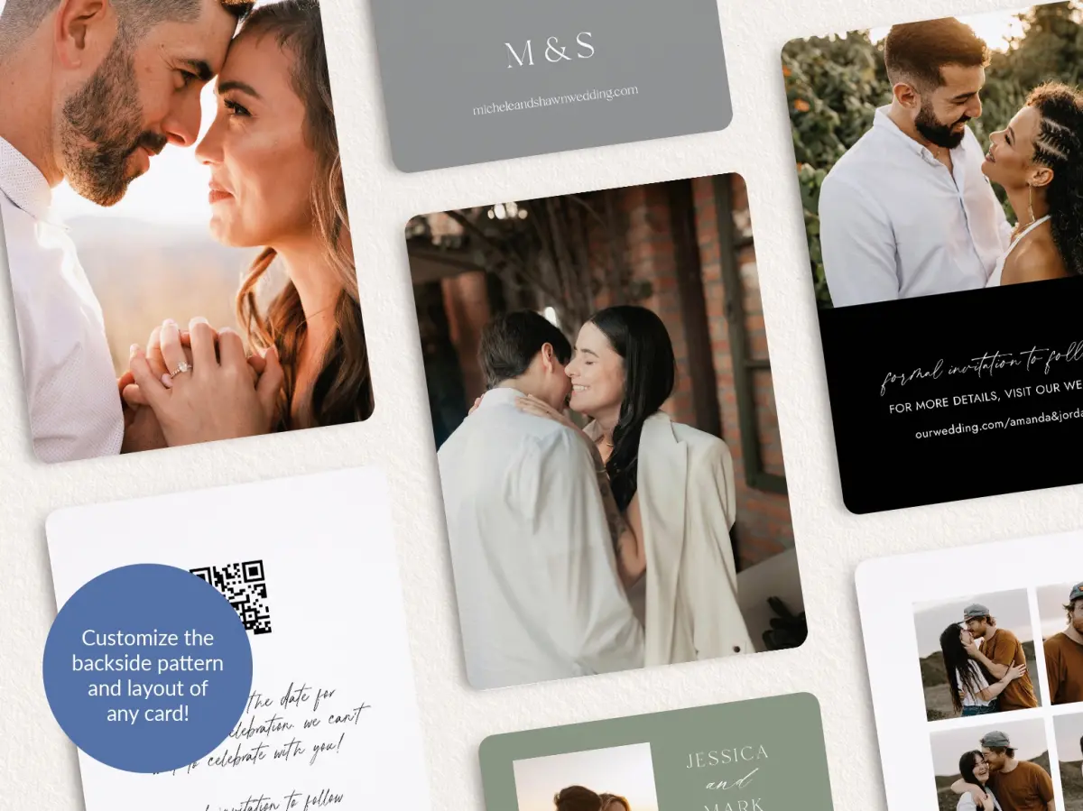Back of Save the Date Card