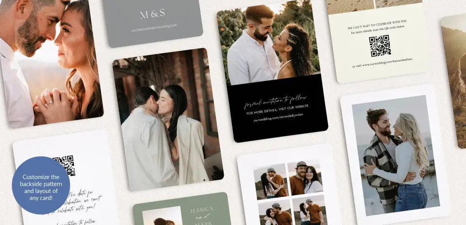 Back of Save the Date Card