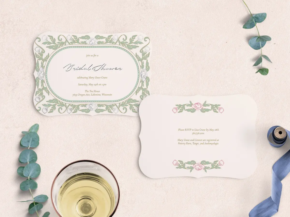 Save the Date Card with Optional Guest Addressing Service