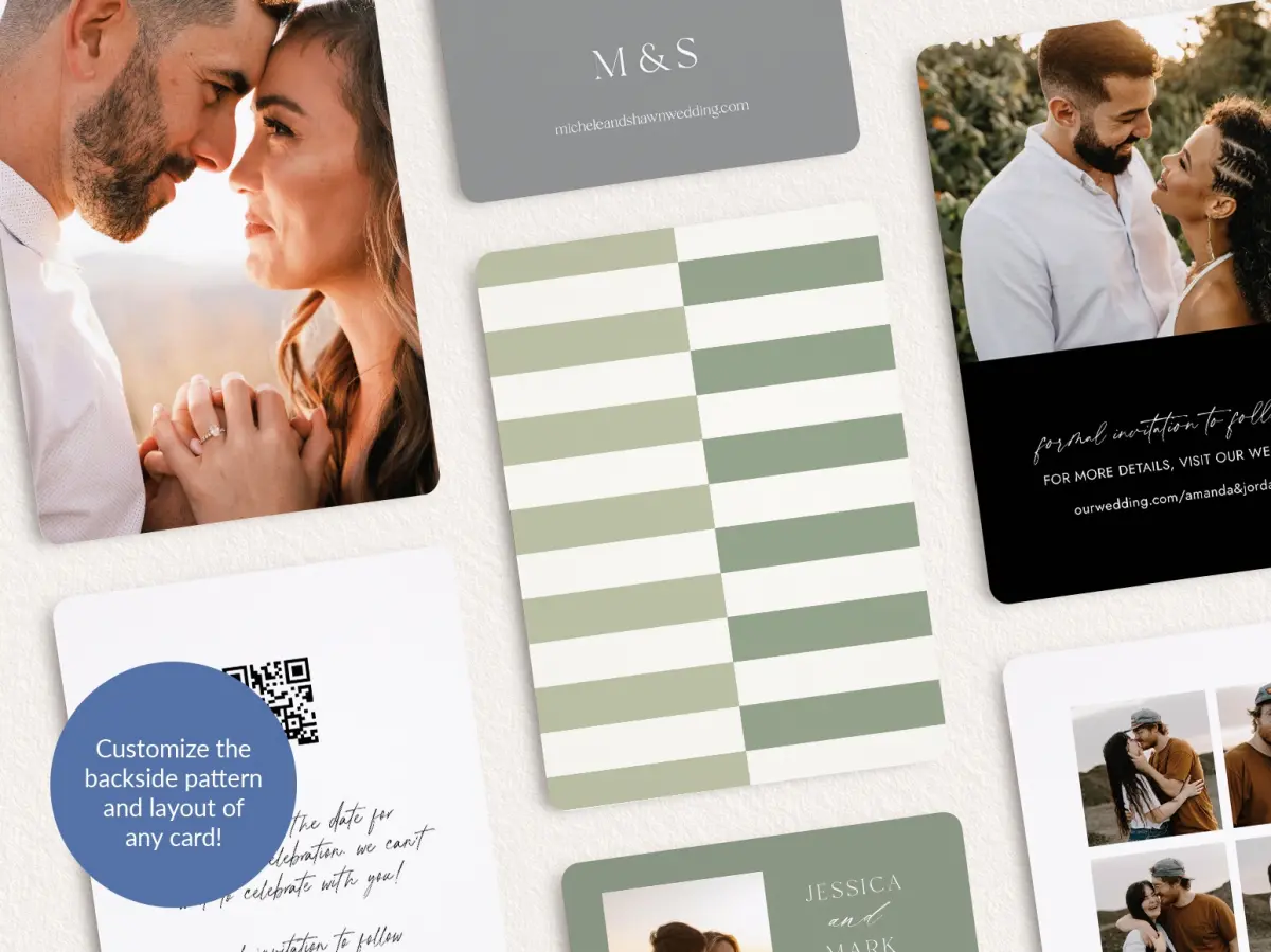 Back of Save the Date Card