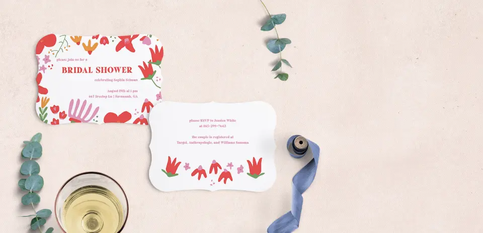 Save the Date Card with Optional Guest Addressing Service