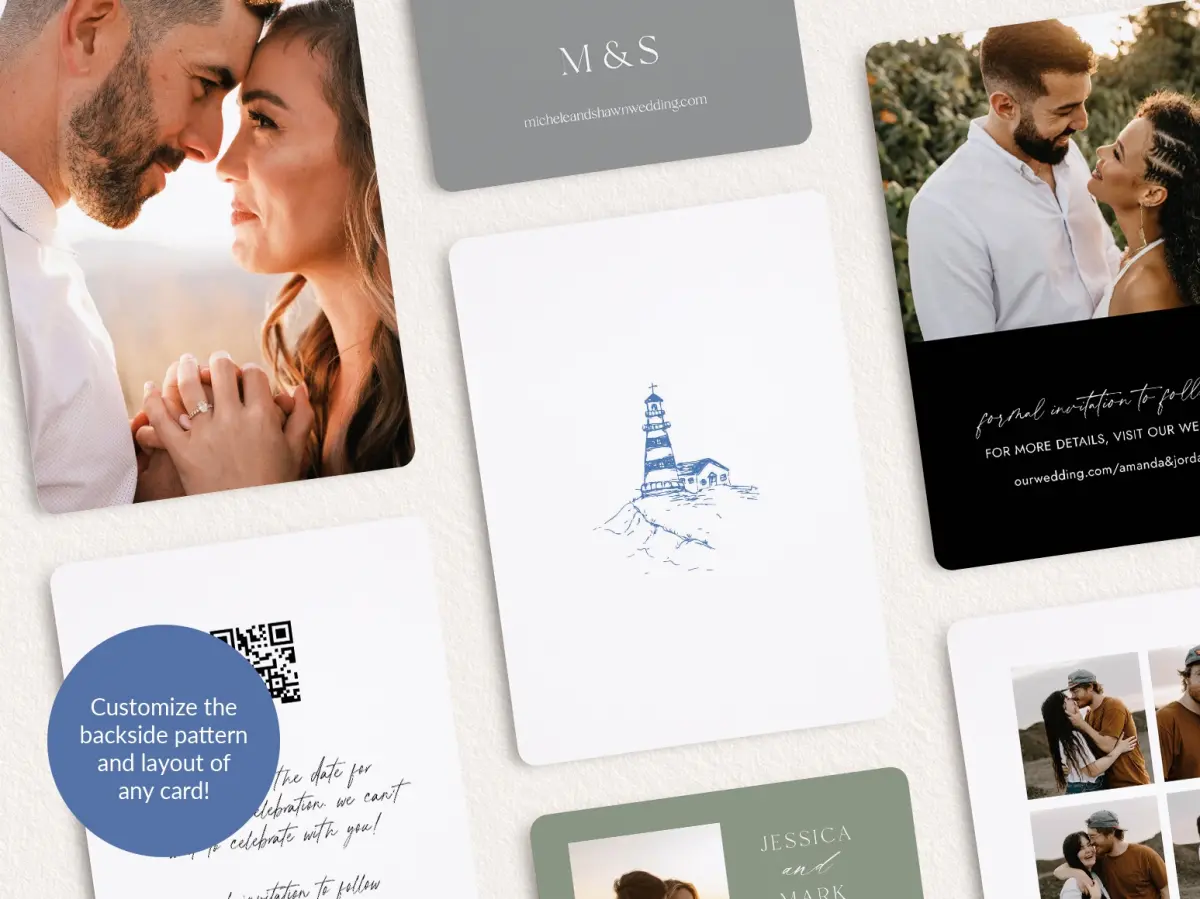 Back of Save the Date Card