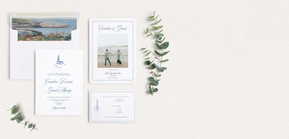 Front of Save the Date Card