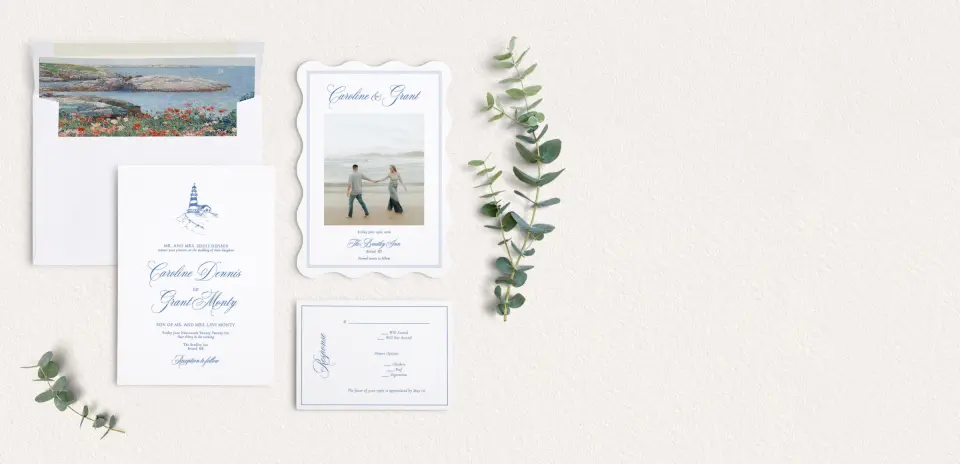 Front of Save the Date Card