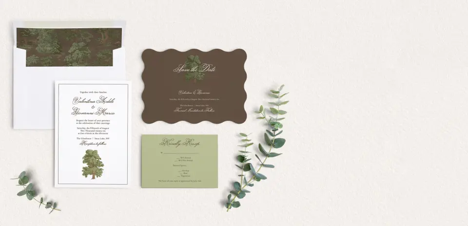 Front of Save the Date Card