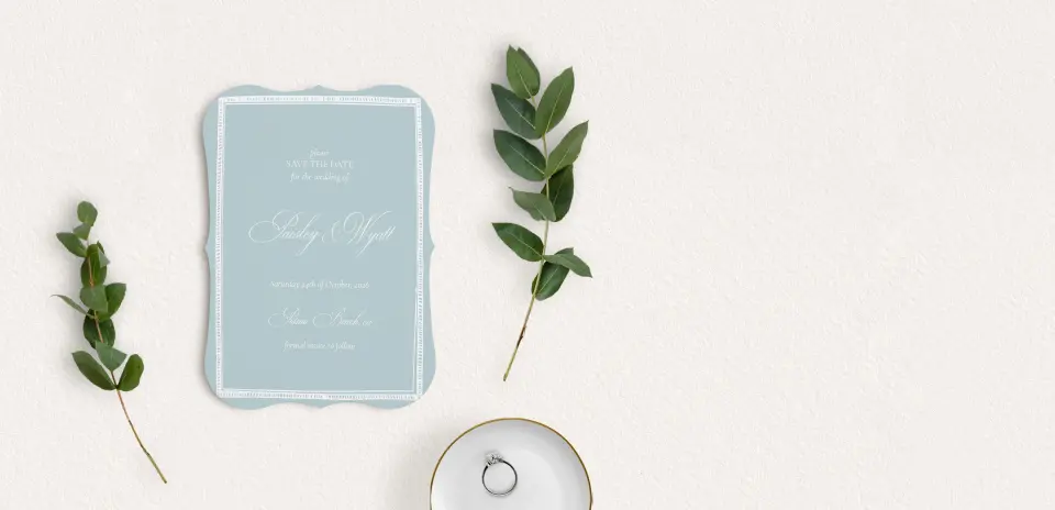 Save the Date Card with Optional Guest Addressing Service