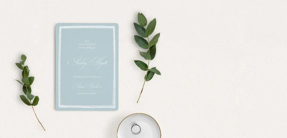 Save the Date Card with Optional Guest Addressing Service