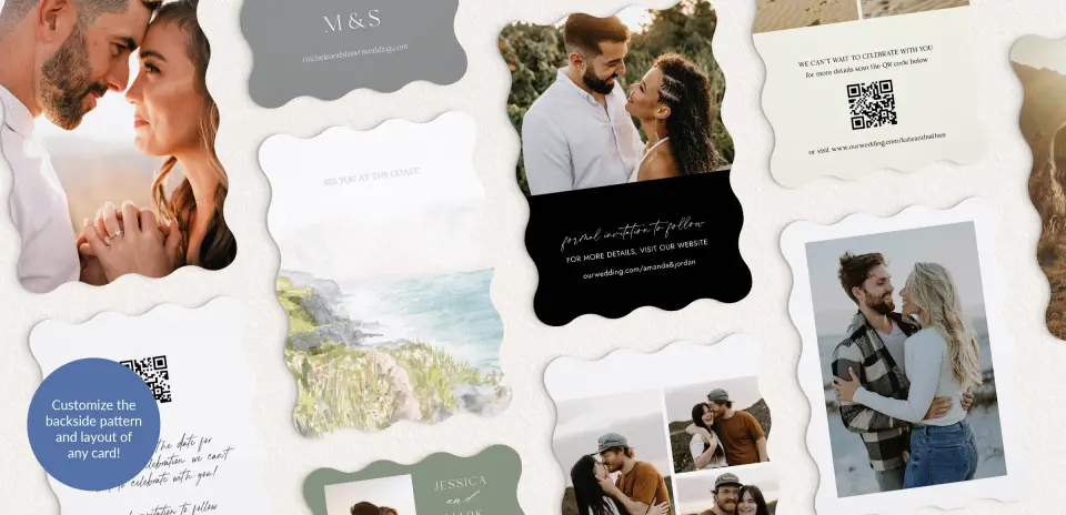 Back of Save the Date Card