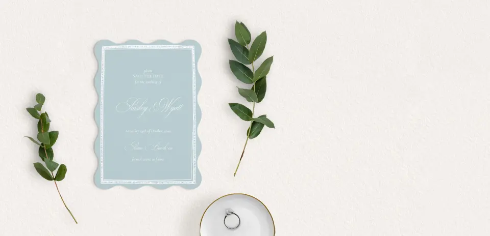 Save the Date Card with Optional Guest Addressing Service