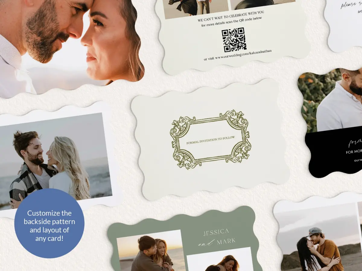 Back of Save the Date Card