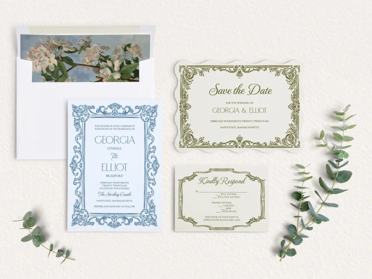 Front of Save the Date Card