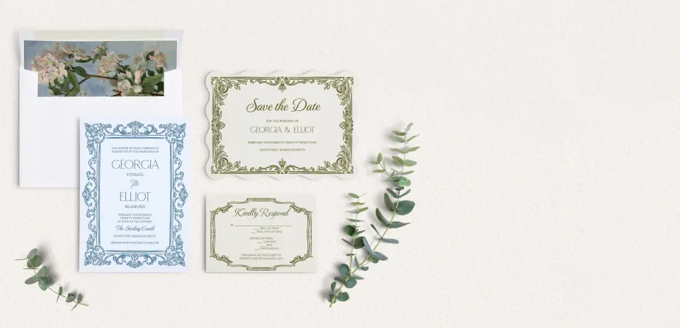 Front of Save the Date Card